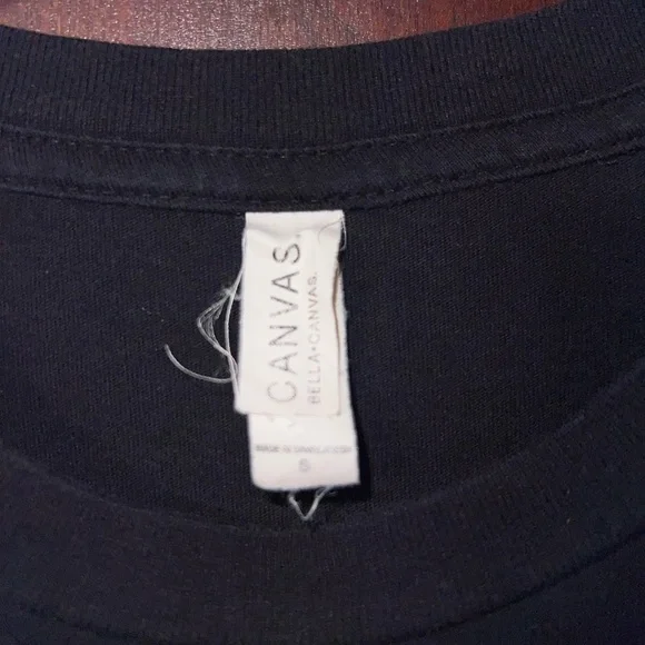 Bella Canvas Black Tee with Skull Design - Picture 4 of 4